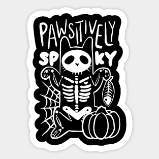 Pawsitively Spooky Sticker